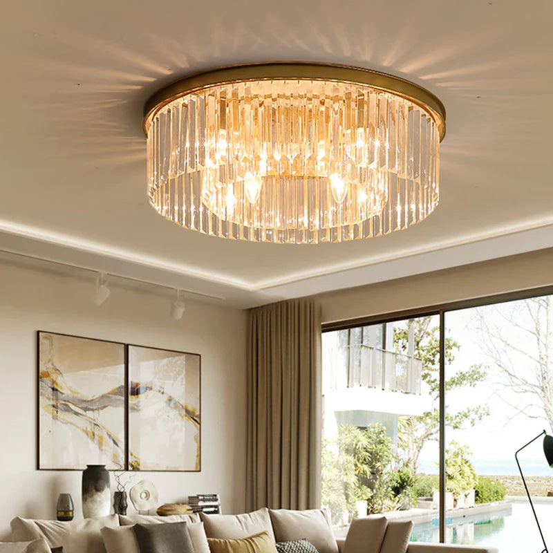 Lampa sufitowa kryształowa