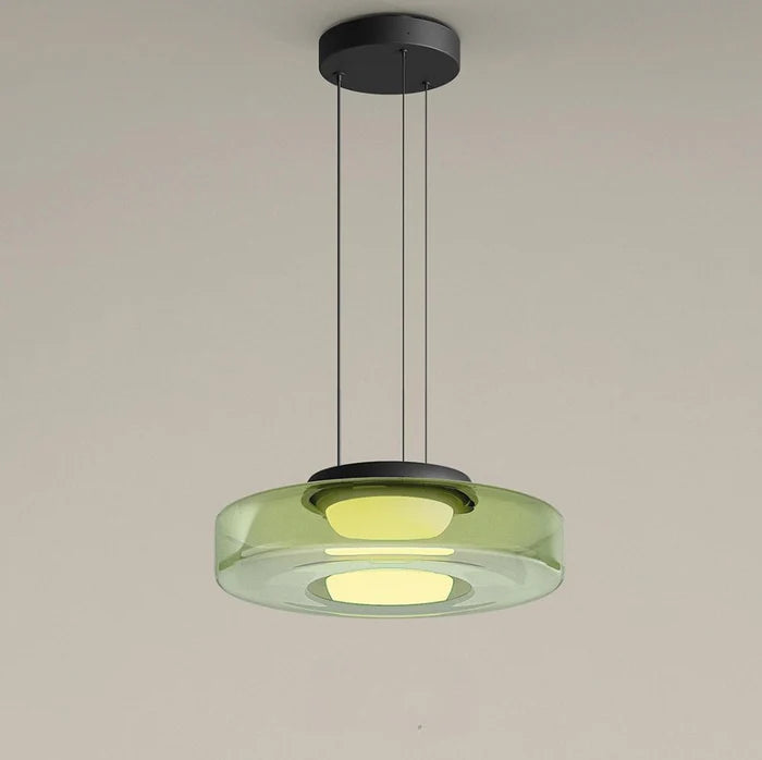 Warstwowa Lampa Wisząca ze Szkła