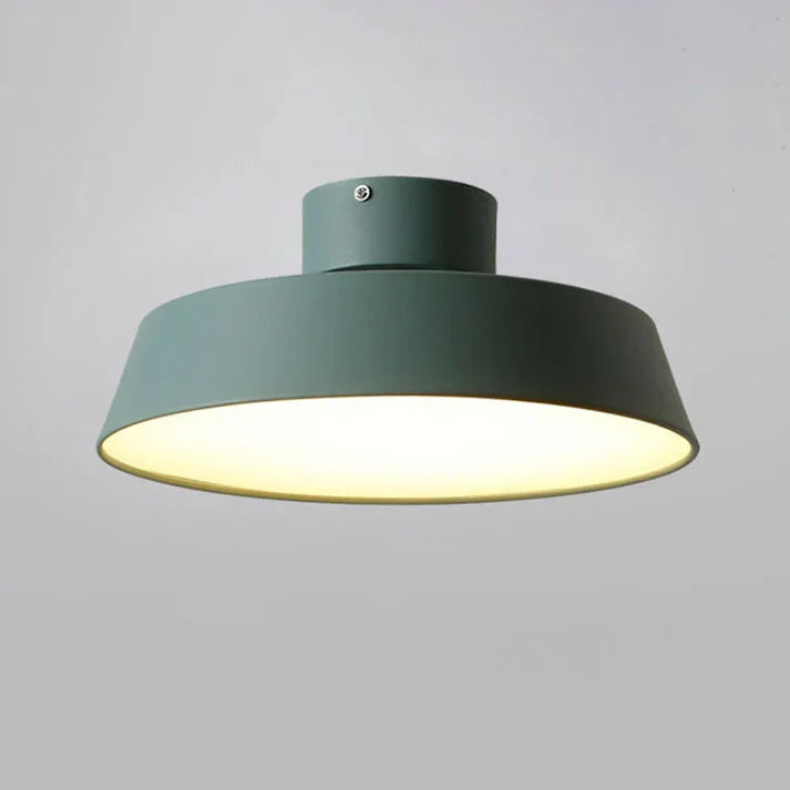 Okrągła lampa sufitowa z trójkolorowym oświetleniem LED