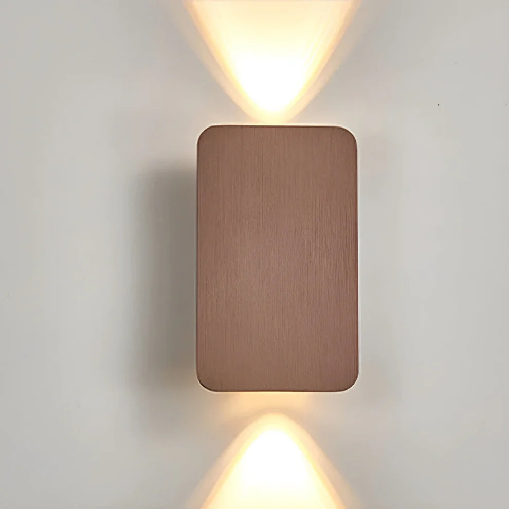 Czarna lampa ścienna prostokątna