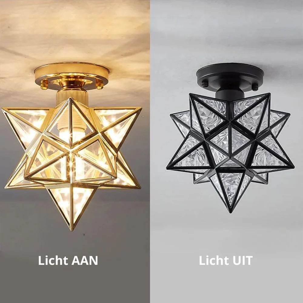 Lampa sufitowa z metalu i tworzywa sztucznego