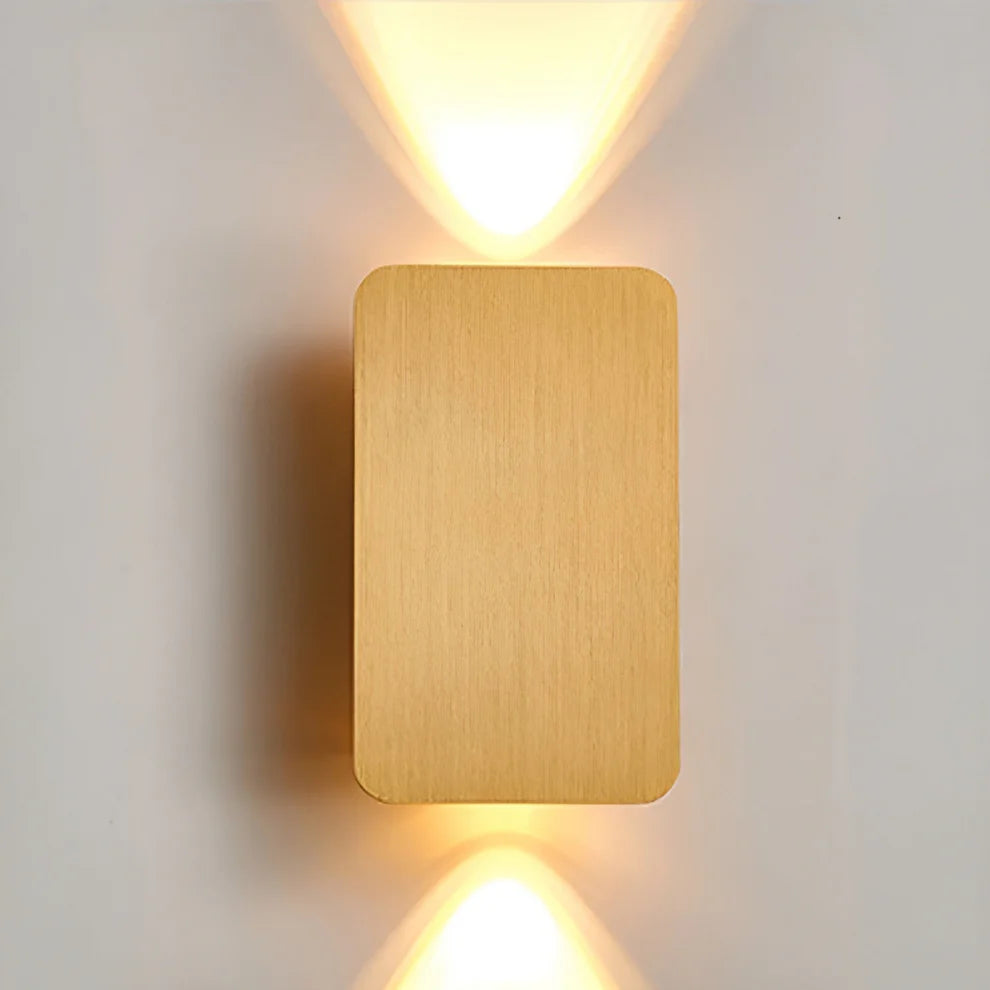 Czarna lampa ścienna prostokątna
