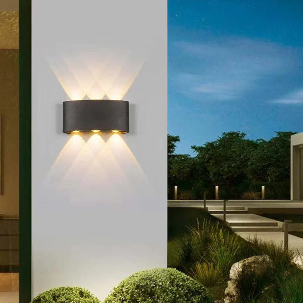 Nowoczesna lampa ścienna LED do wnętrz i na zewnątrz – odporna na wodę i stylowa