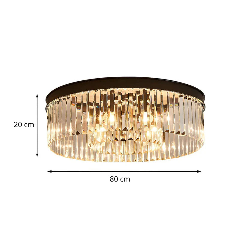 Lampa sufitowa kryształowa