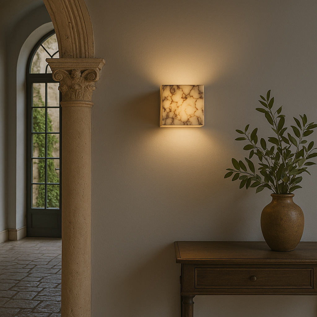 Kinkiet z kamienia naturalnego LED