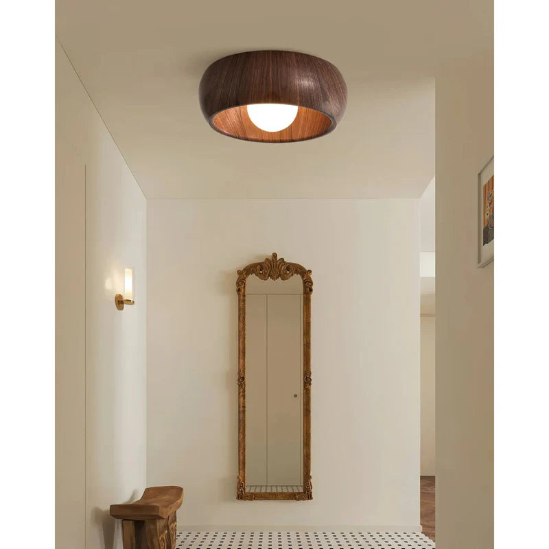 Lampa sufitowa szkło i metal