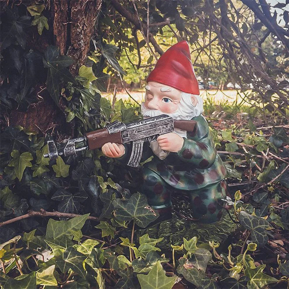 Krasnale ogrodowe z akcesoriami