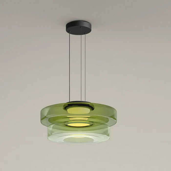 Warstwowa Lampa Wisząca ze Szkła