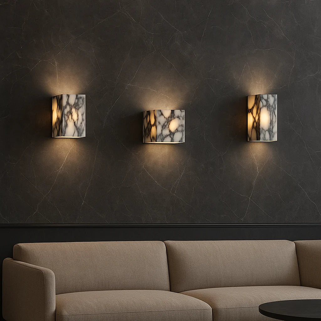 Kinkiet z kamienia naturalnego LED