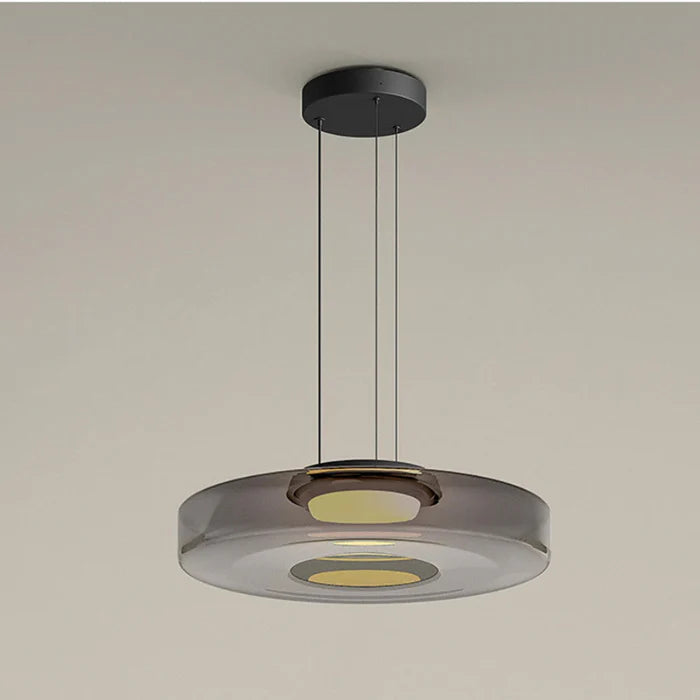 Warstwowa Lampa Wisząca ze Szkła