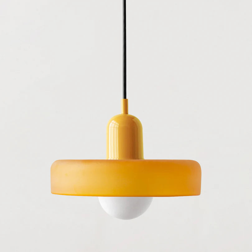 Lampa Wisząca ze Szkła i Metalu