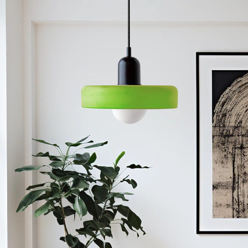 Lampa Wisząca ze Szkła i Metalu