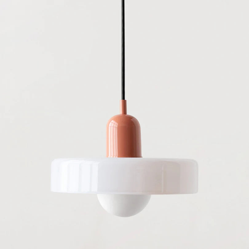 Lampa Wisząca ze Szkła i Metalu