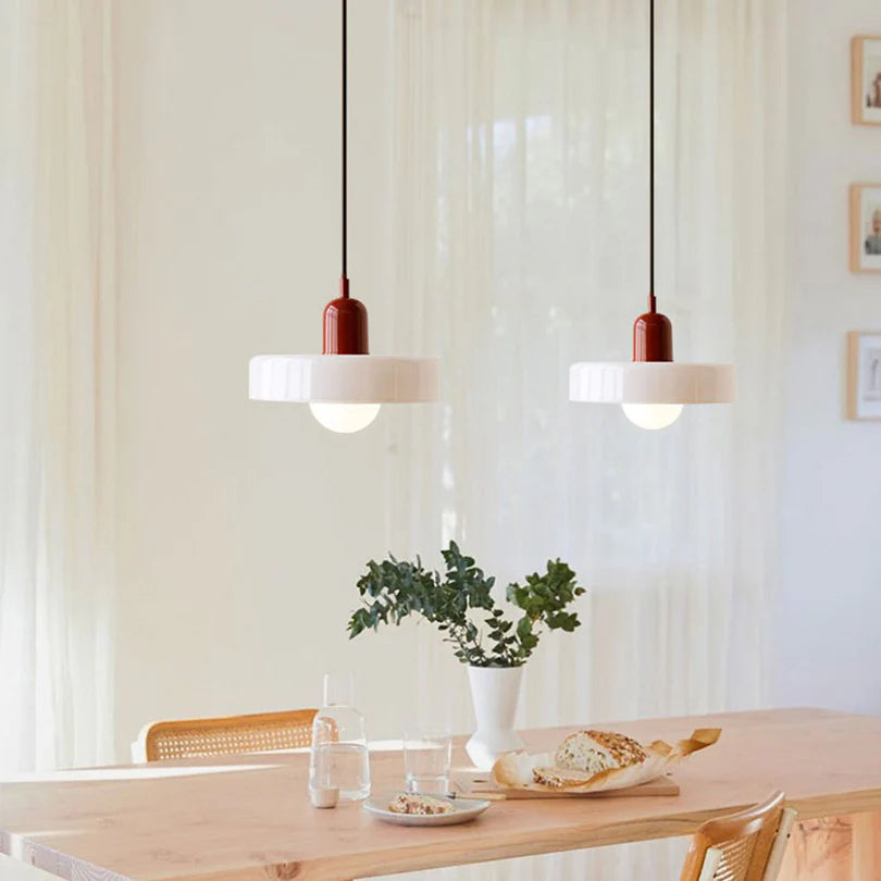 Lampa Wisząca ze Szkła i Metalu