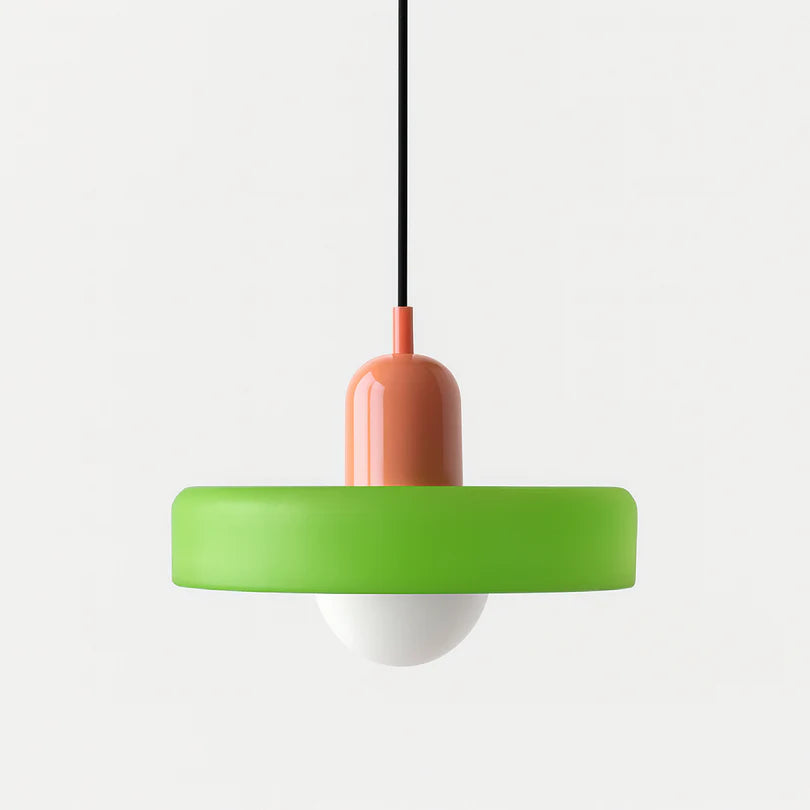 Lampa Wisząca ze Szkła i Metalu