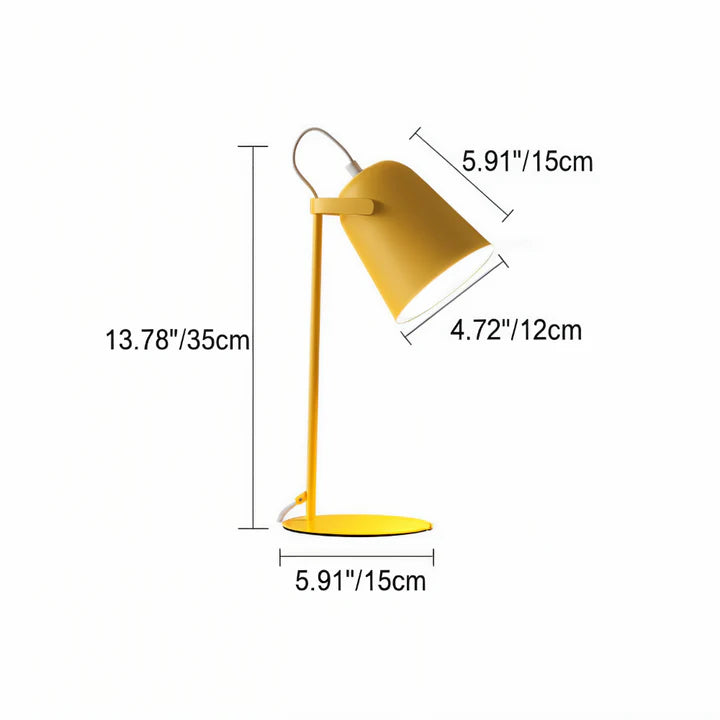 Lampa stołowa w stylu makaronowym