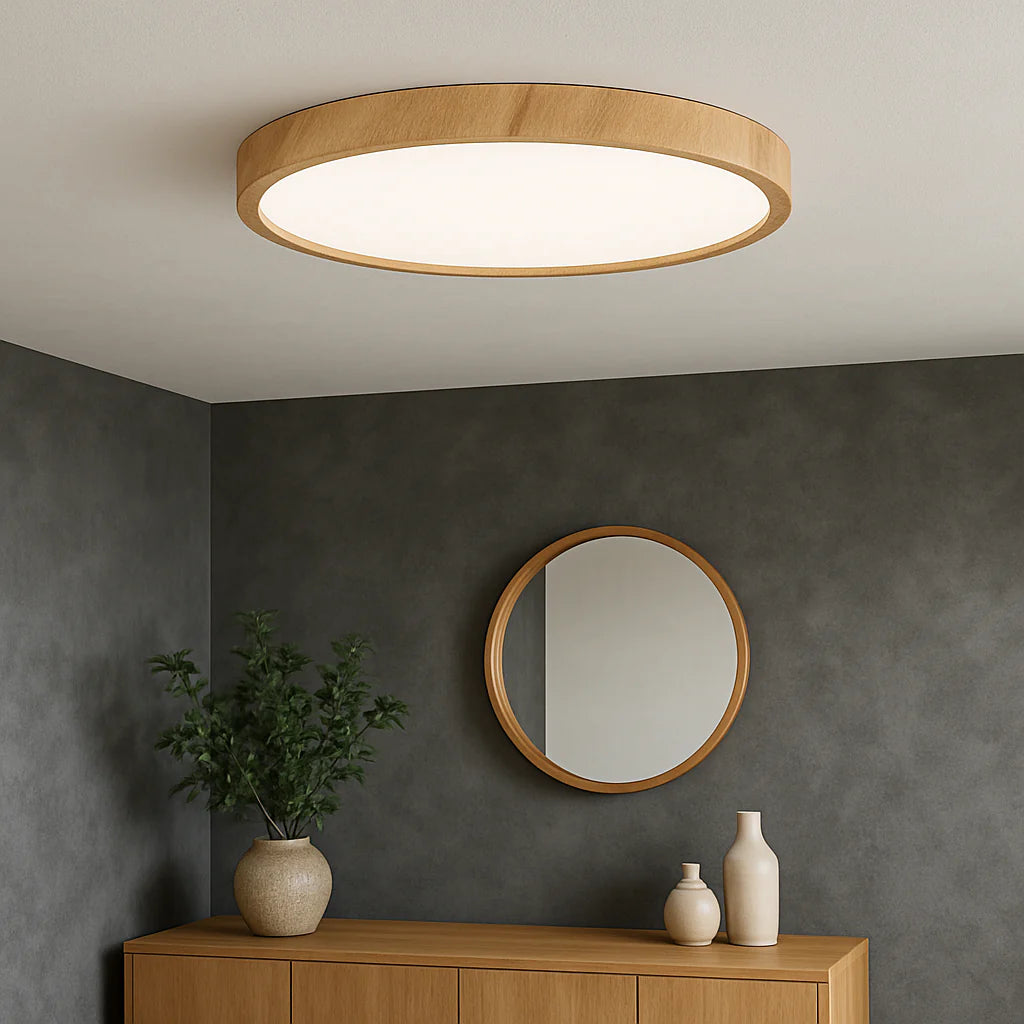 Okrągła lampa sufitowa PVC