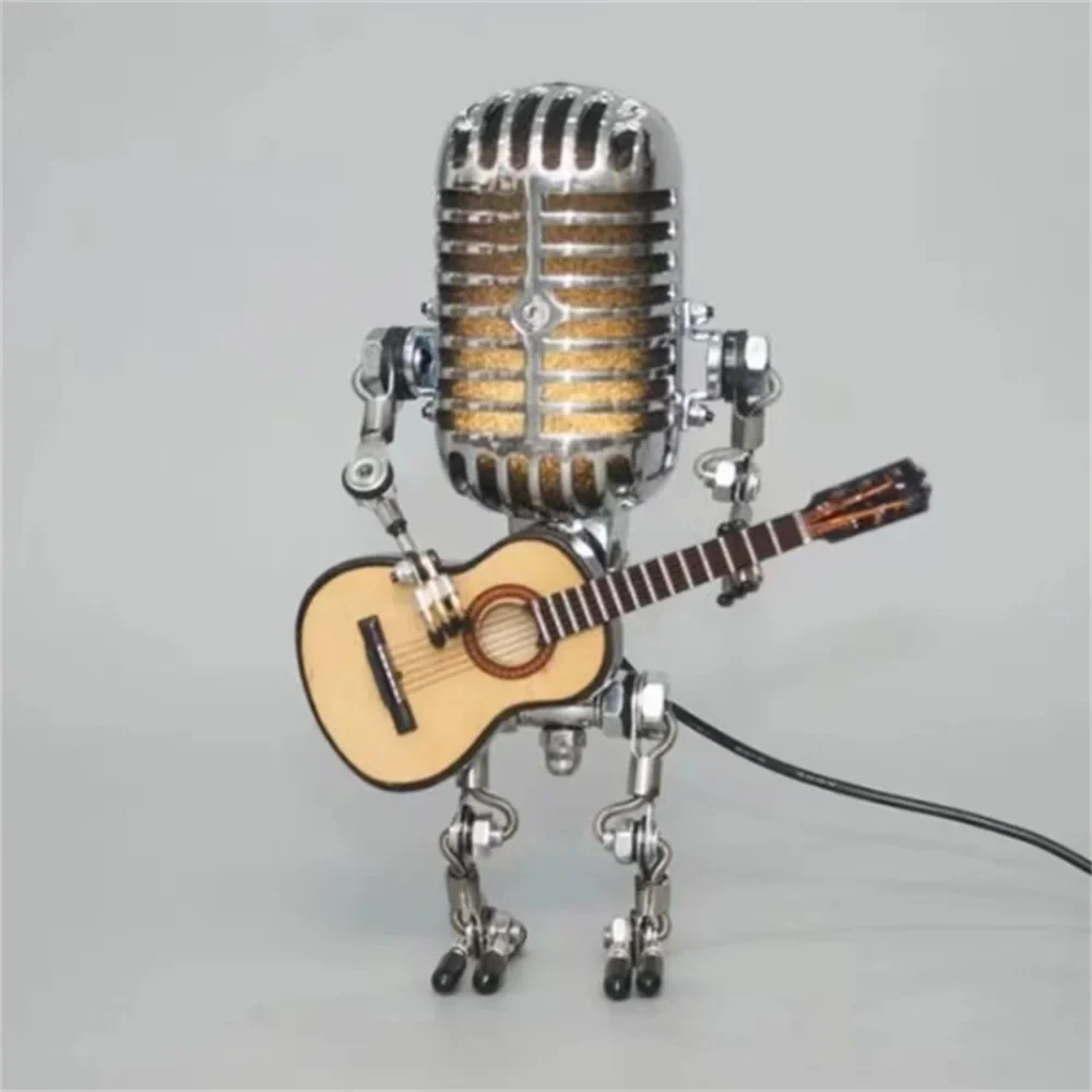 Lampa Stołowa Robot z Gitarą