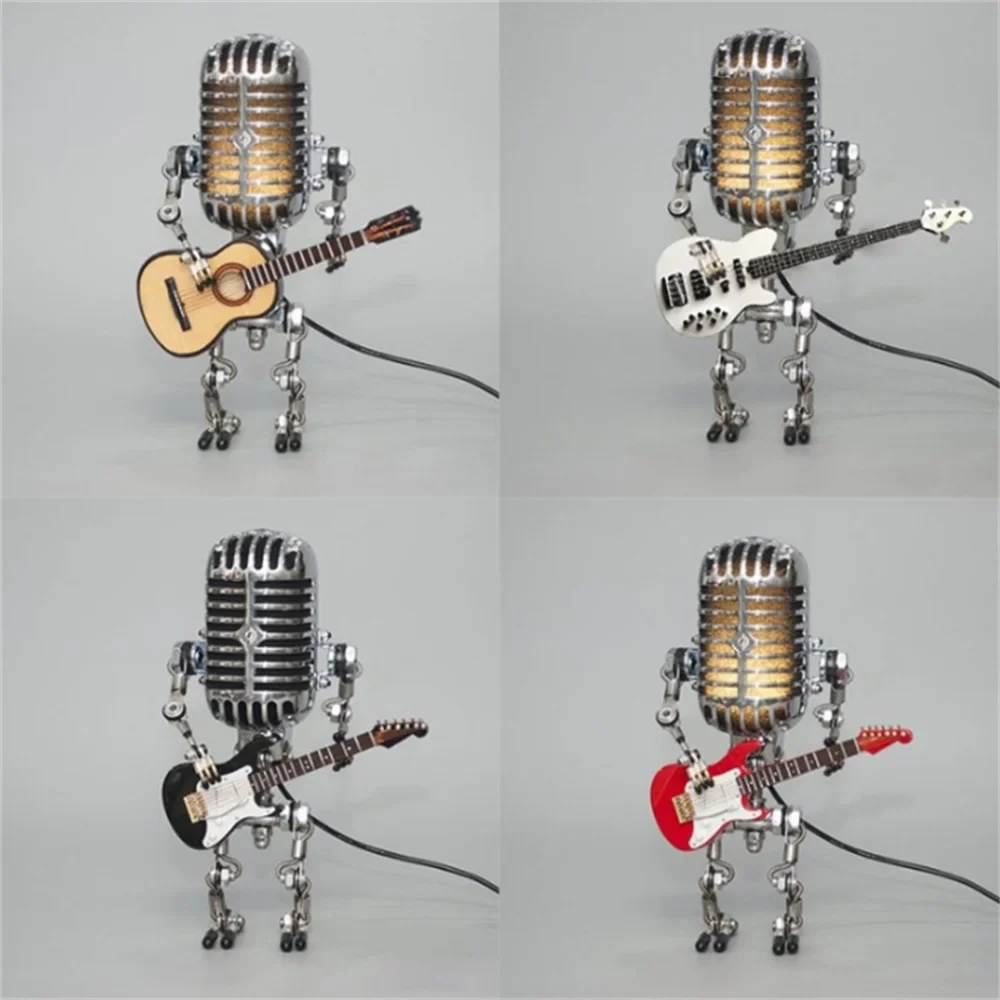 Lampa Stołowa Robot z Gitarą
