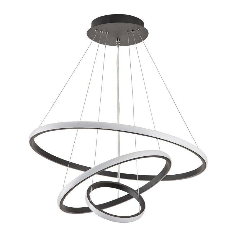 Lampa Wisząca LED z Okręgami – Model Nad Stół