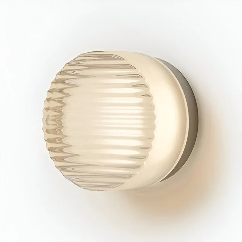 Lampa ścienna szkło i metal