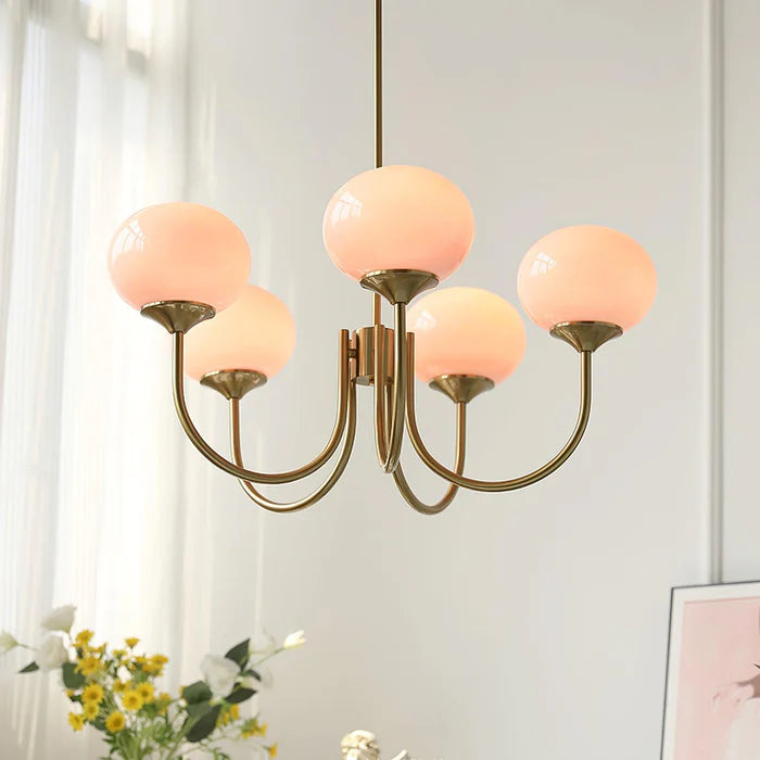 Lampa Sufitowa ze Szkła i Metalu