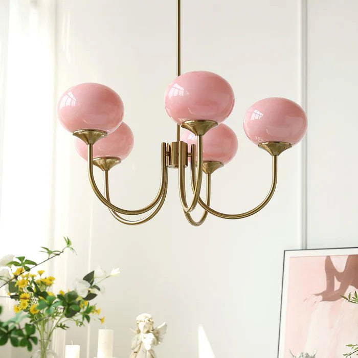 Lampa Sufitowa ze Szkła i Metalu