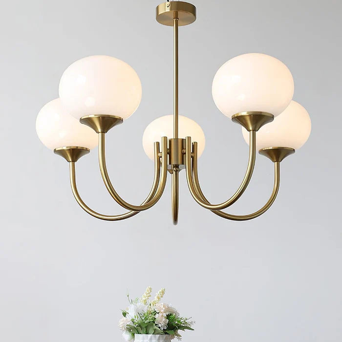 Lampa Sufitowa ze Szkła i Metalu