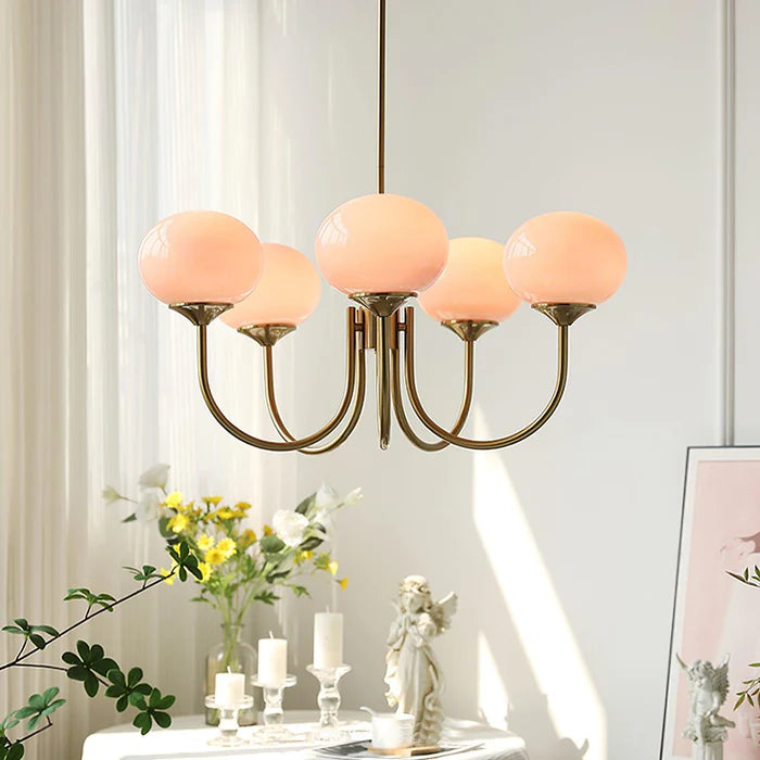 Lampa Sufitowa ze Szkła i Metalu