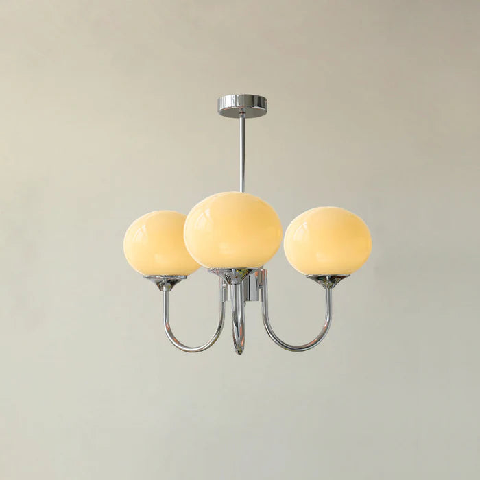 Lampa Sufitowa ze Szkła i Metalu