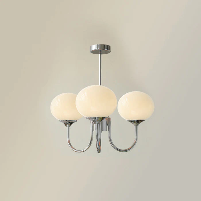 Lampa Sufitowa ze Szkła i Metalu