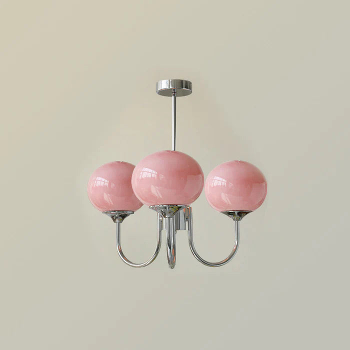 Lampa Sufitowa ze Szkła i Metalu