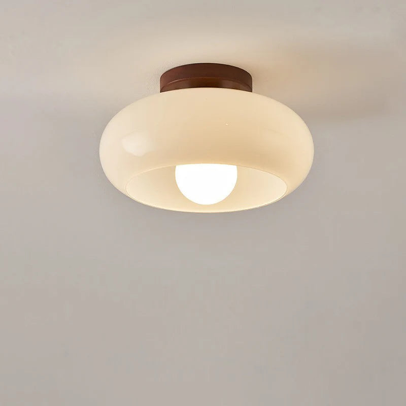 Lampa Sufitowa ze Szkła i Metalu