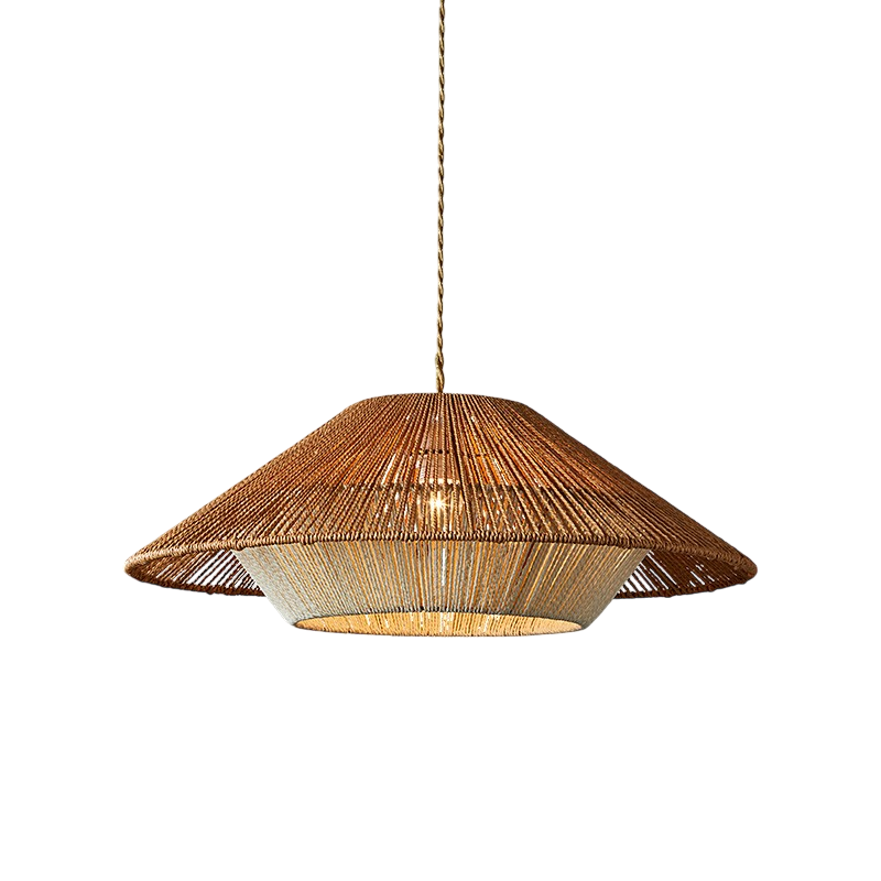 Lampa wisząca bambusowa okrągła