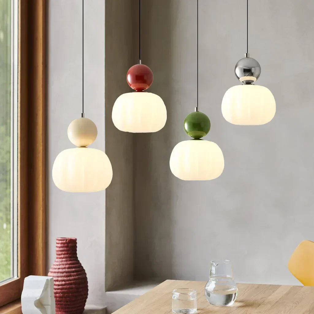 Szklana Lampa Wisząca – Styl Art Deco