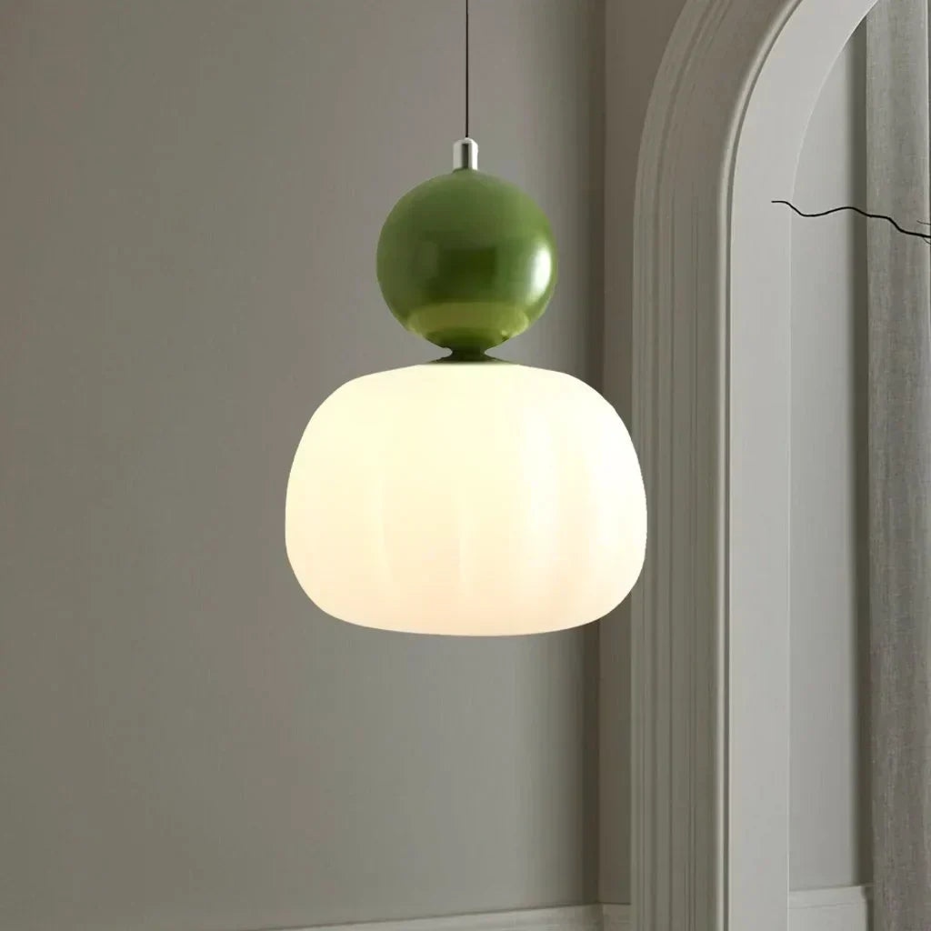 Szklana Lampa Wisząca – Styl Art Deco