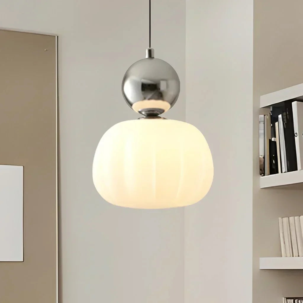 Szklana Lampa Wisząca – Styl Art Deco