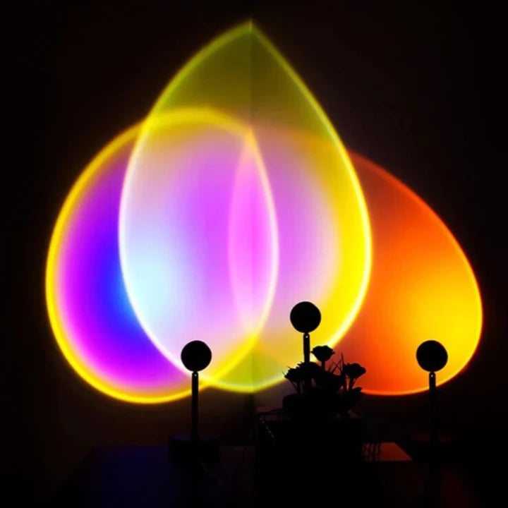 Lampa projekcyjna zachód słońca