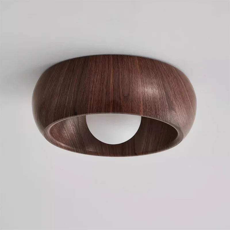Lampa sufitowa szkło i metal