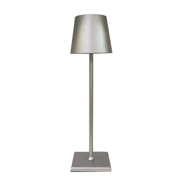 Bezprzewodowa Lampa Stołowa z Dotykowym Sterowaniem - Srebrna