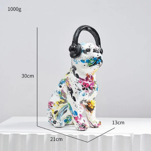 Dekoracyjna figurka w artystycznym stylu - Pies DJ B