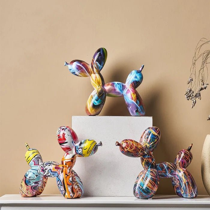 Dekoracyjna figurka w artystycznym stylu - Pies G