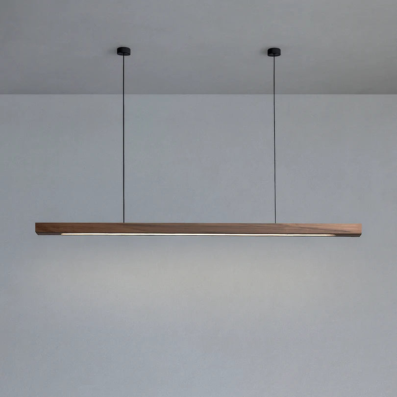 Lampa Wisząca Drewniana o Prostej Formie