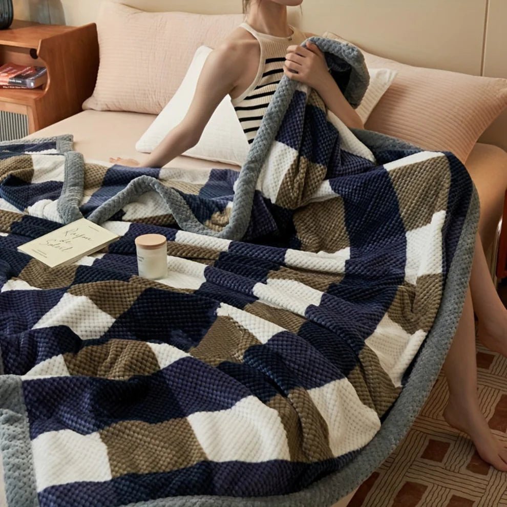 Koc w Kratę z Polaru – Na Kanapę i Łóżko – Dostępne Kolory - 120 cm x 200 cm