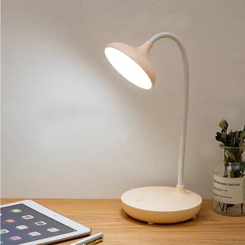 Lampa biurkowa z funkcją ładowania USB - Żółty