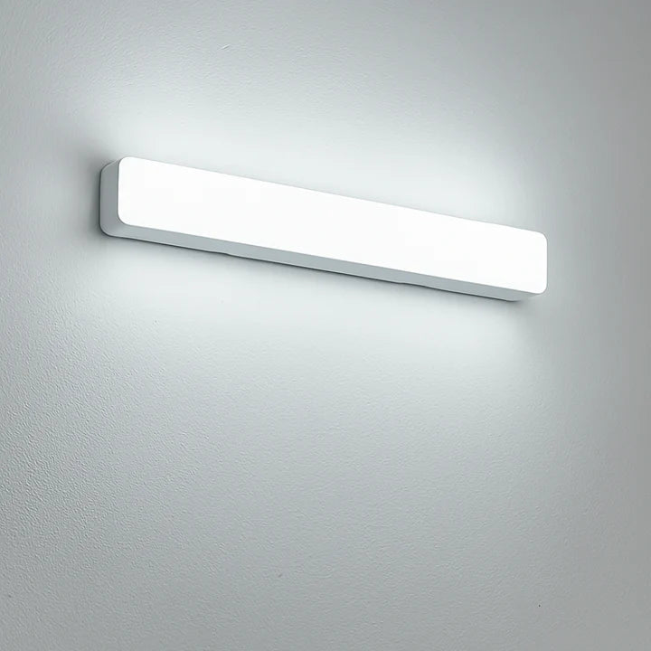 Lampa nad lustro o nowoczesnym montażu ściennym - Zimna biel