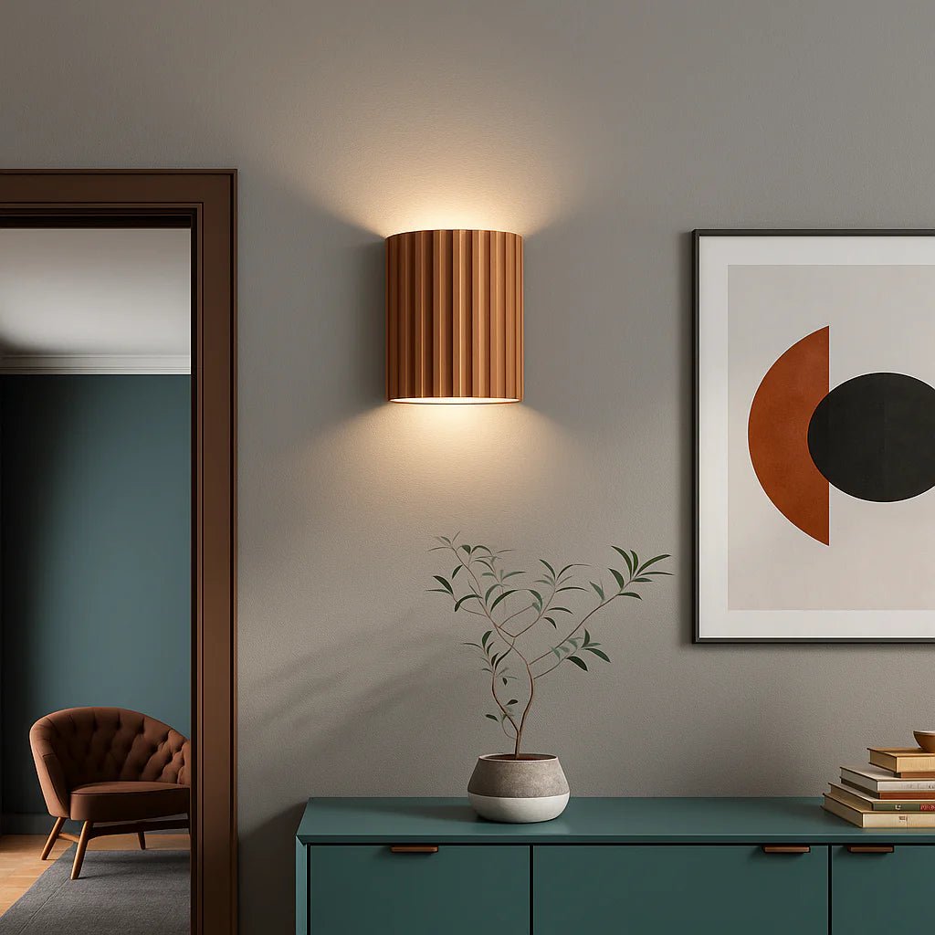 Lampa Ścienna LED z Żywicy - Zielony