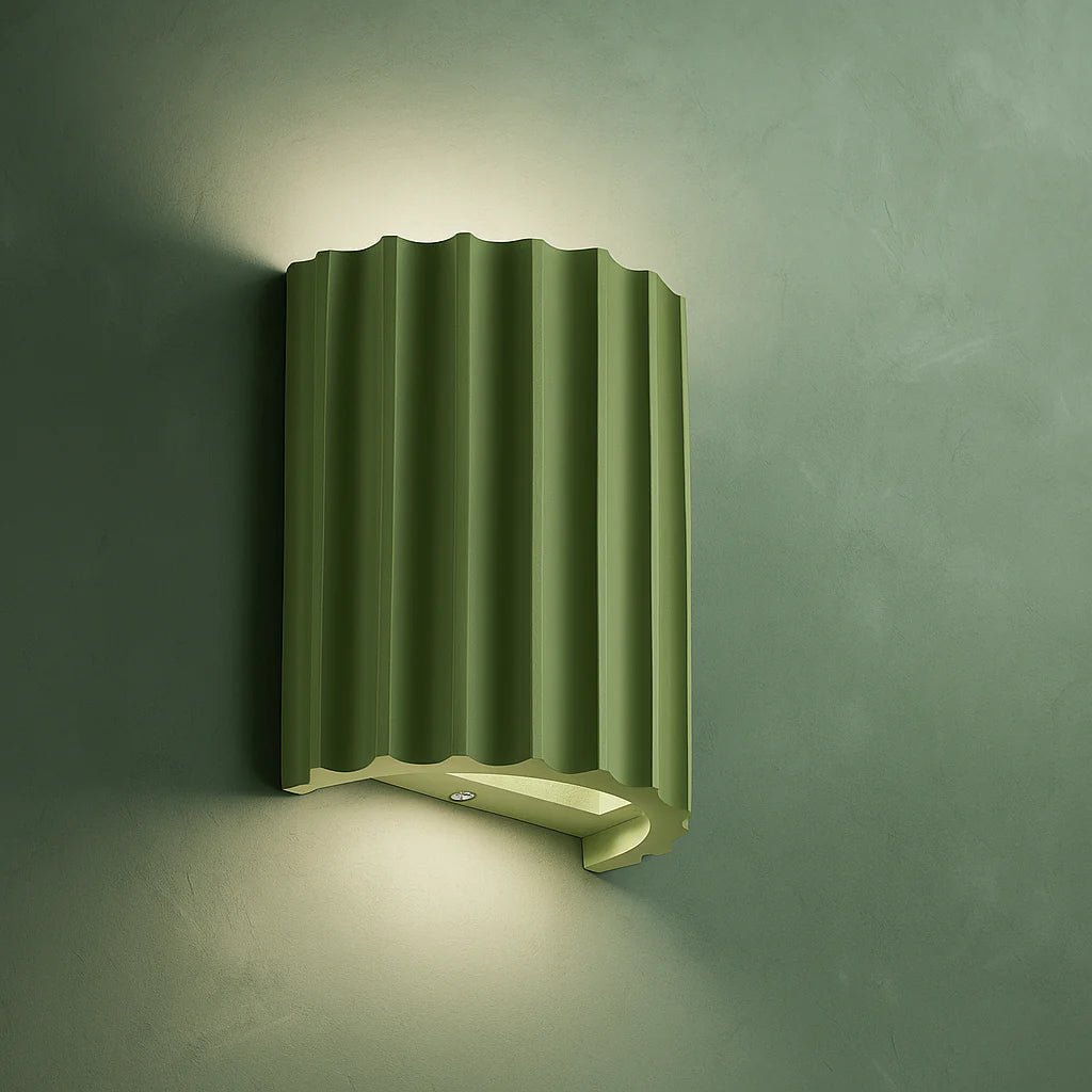 Lampa Ścienna LED z Żywicy - Zielony