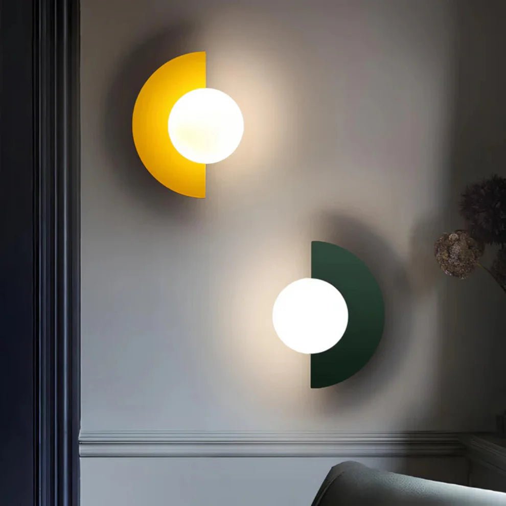 Lampa ścienna – Nowoczesny design do salonu i korytarza - Żółty