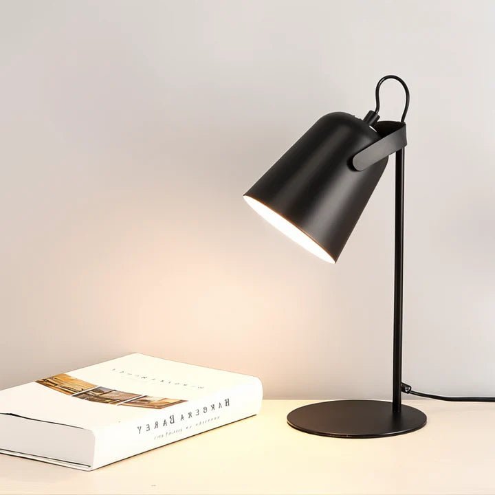 Lampa stołowa w stylu makaronowym - Czarny